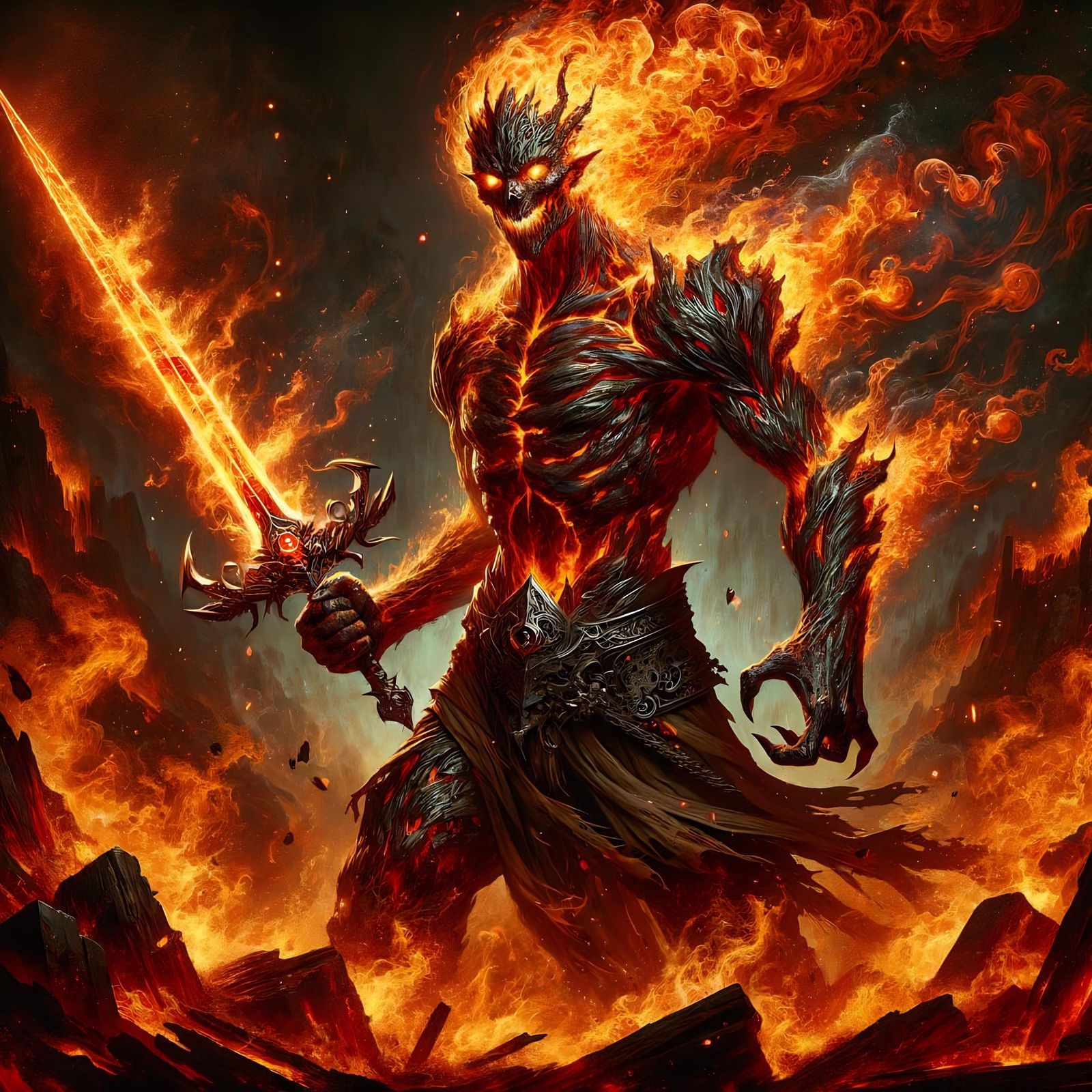 DND Series : Palrethee (Tanar’ri Demon)  by @Fibek