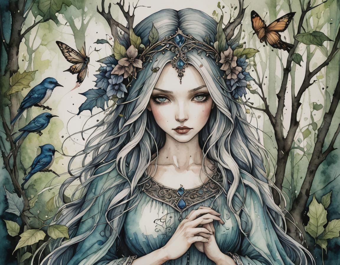 watercolor and ink by Jessica Galbreth