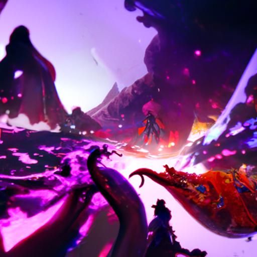 space dragon vs giant squid vs lava alligator vs mountain gi...