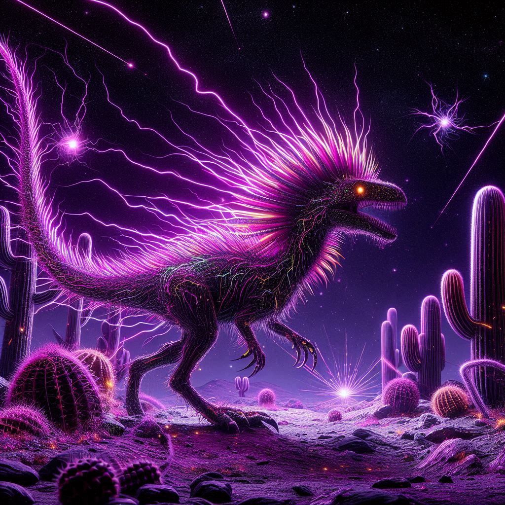 dark purple planet diorama