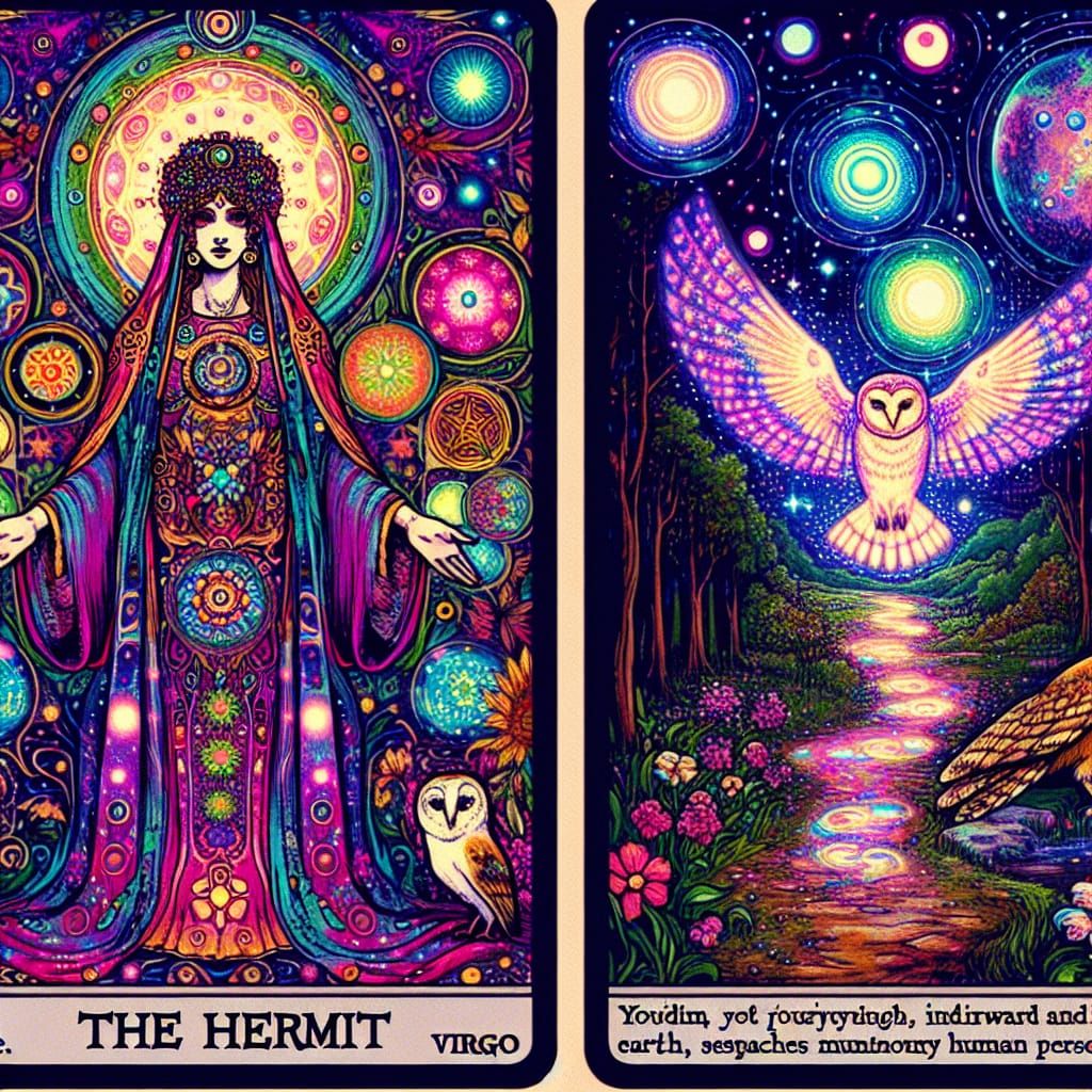 Craft a vivid, psychedelically colored     In the cosmic dan...