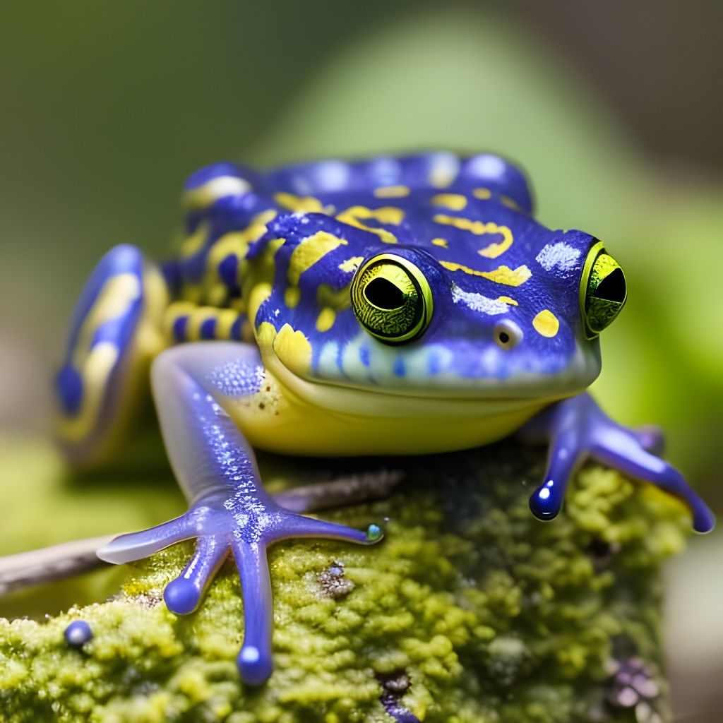 Cute poison dart frog  by @Fungidelight