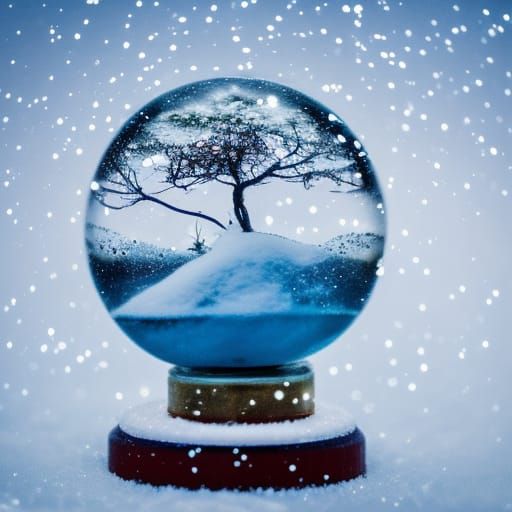 Tiny Ecosystem in a Snowglobe