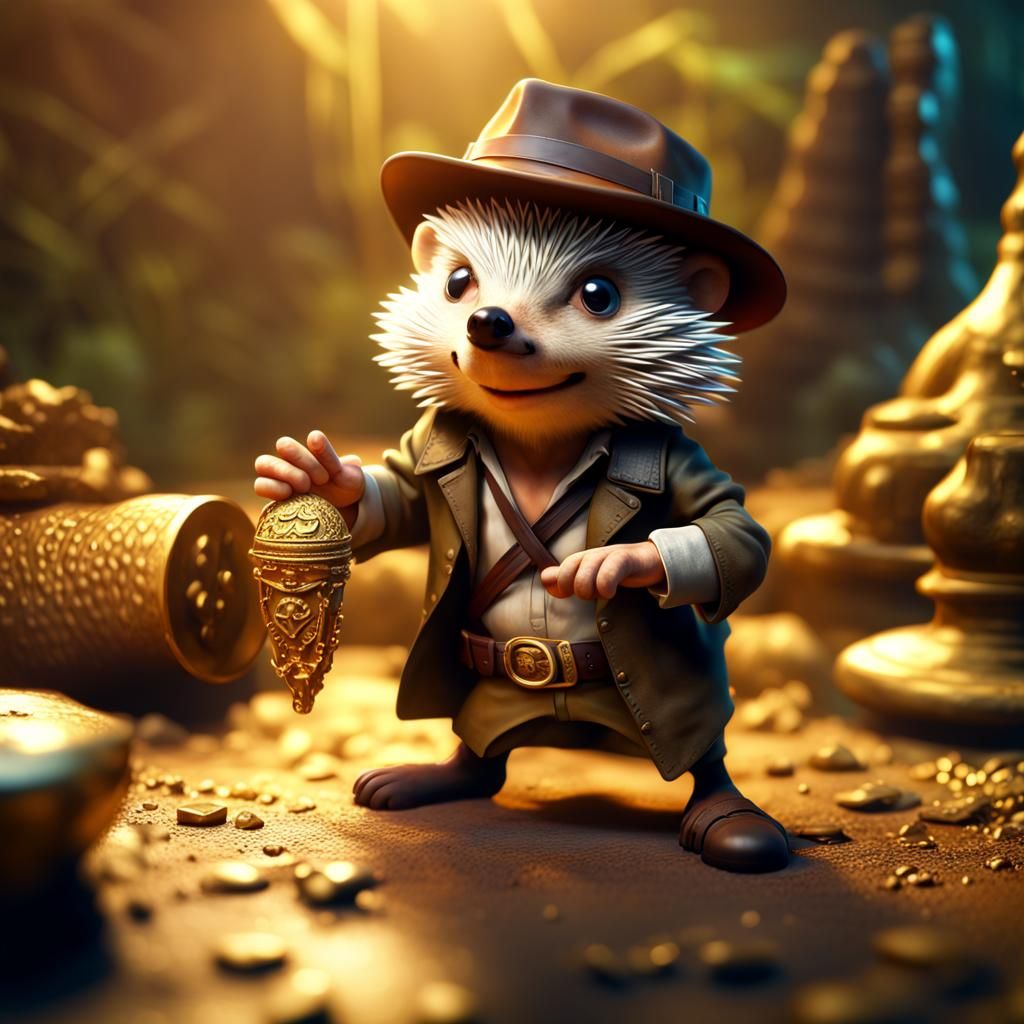 Hedgehog's treasure  by @Yezhik Krymski