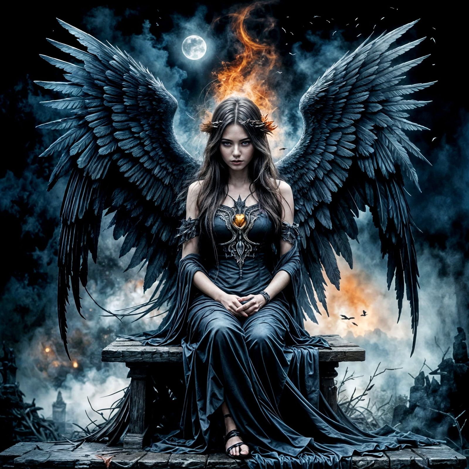 The Angel of Death  by @Artless