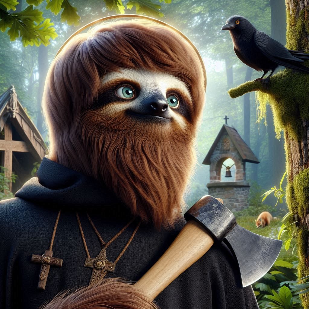 Saint Slothniface, Apostle of Germany, patron saint of brewe...