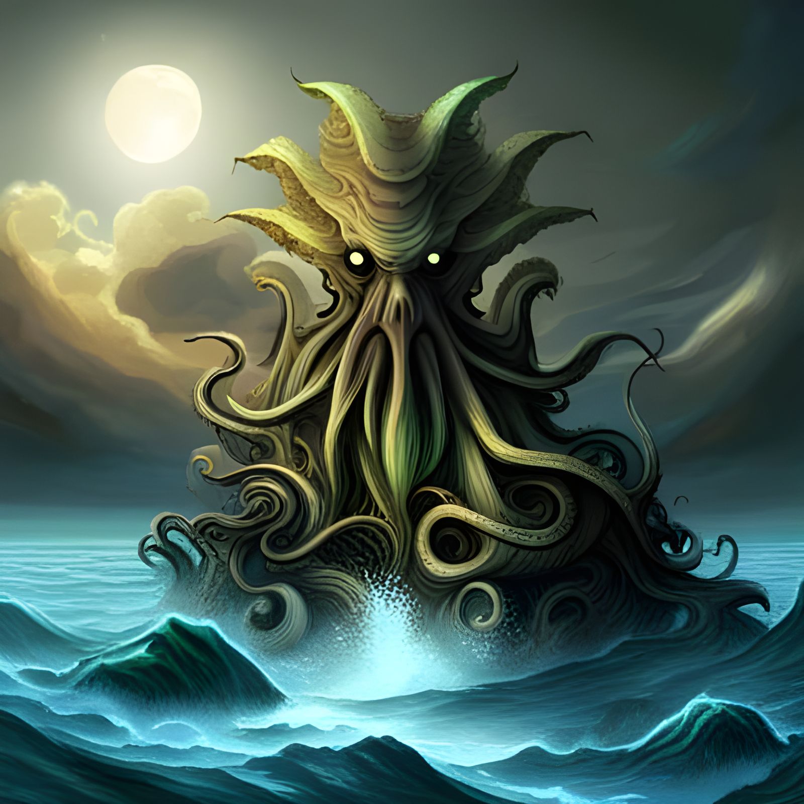 Ancient God Cthulhu - AI Generated Artwork - NightCafe Creator