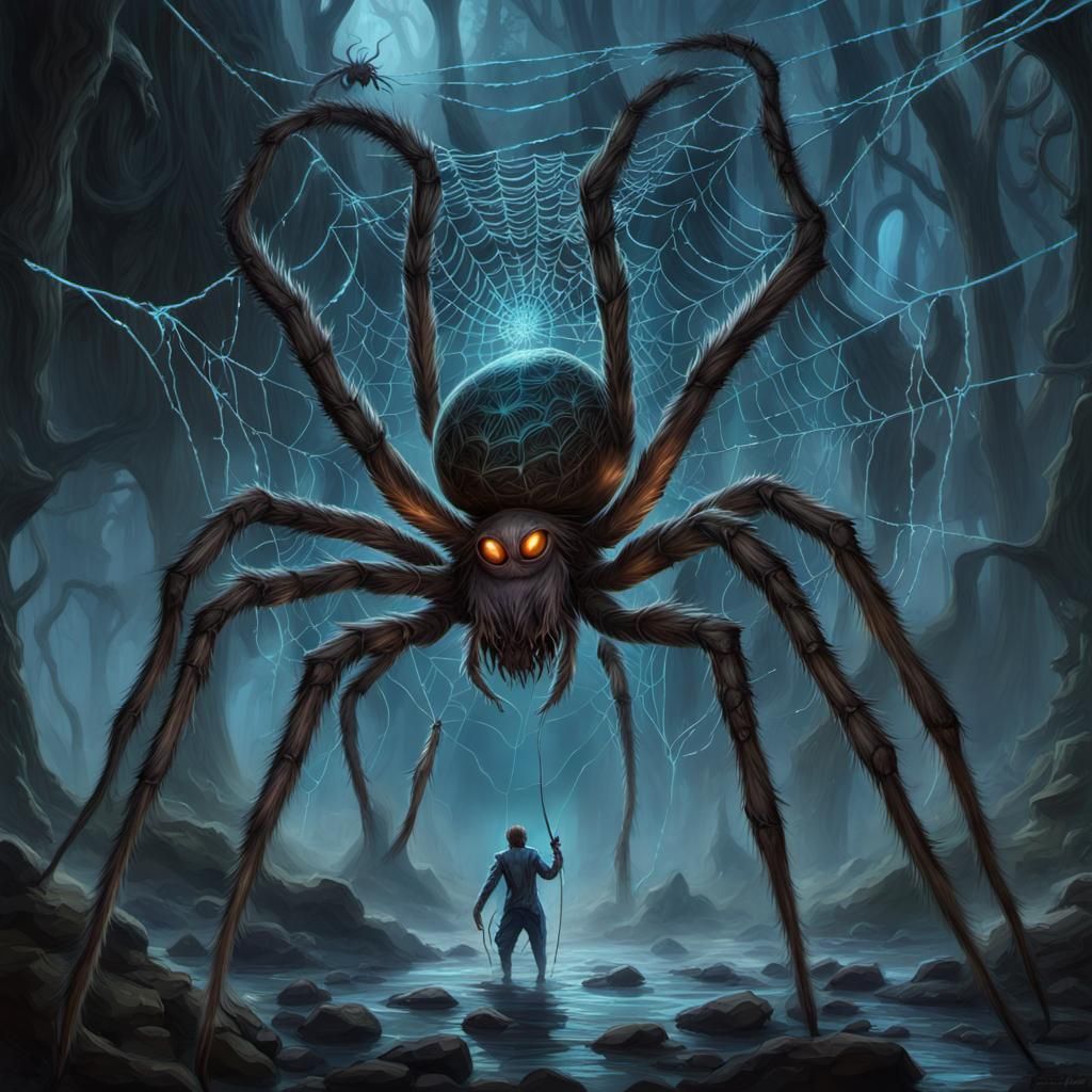 Dinner with Shelob - AI Generated Artwork - NightCafe Creator