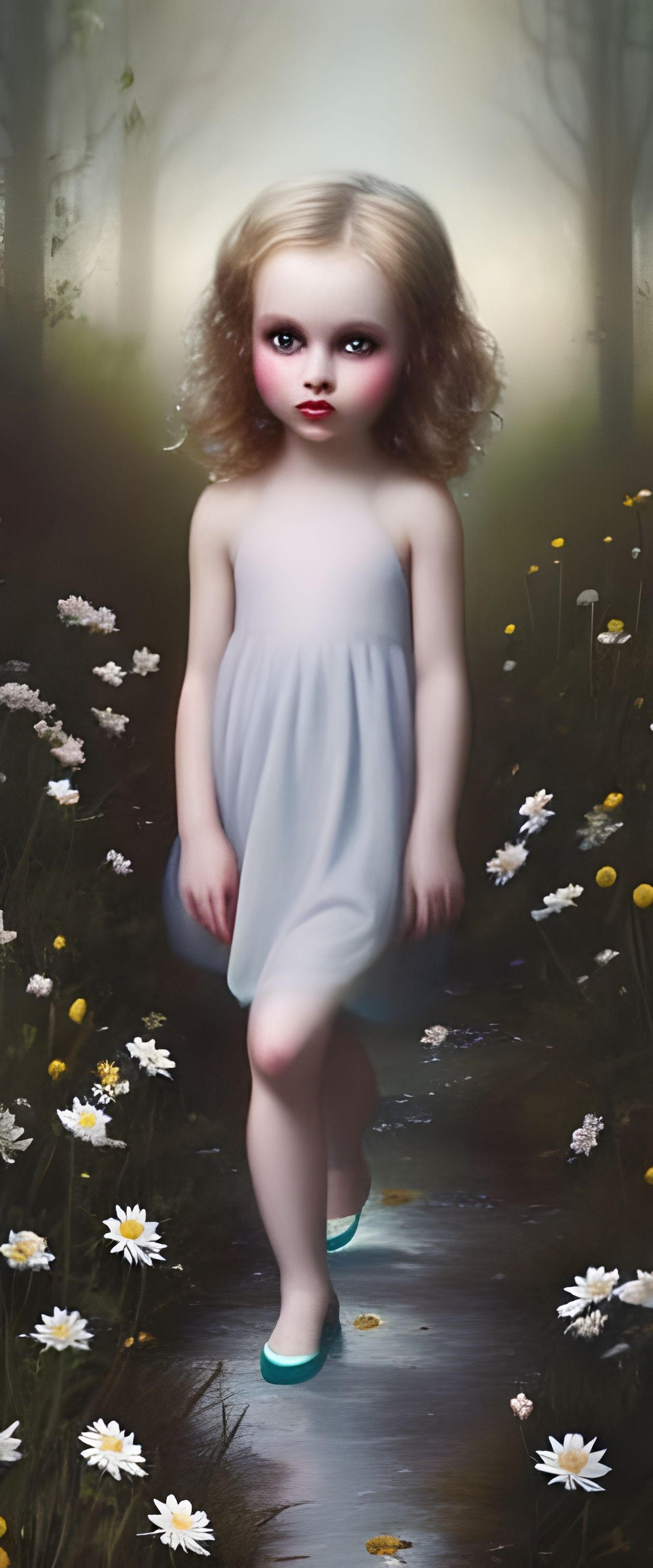 A walk through daisies