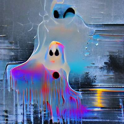 Dripped Out Ghost - AI Generated Artwork - NightCafe Creator