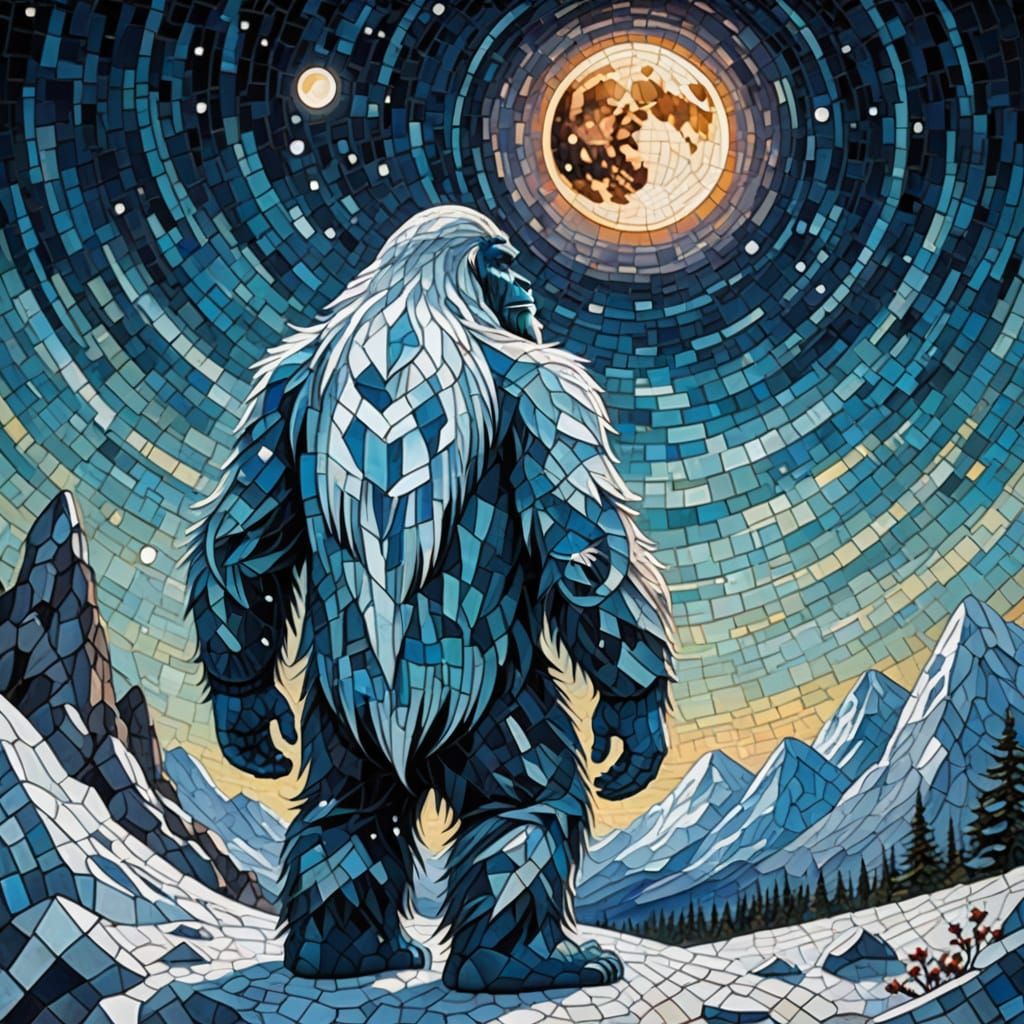 Ice Yeti Mosaic   by @Corky2000