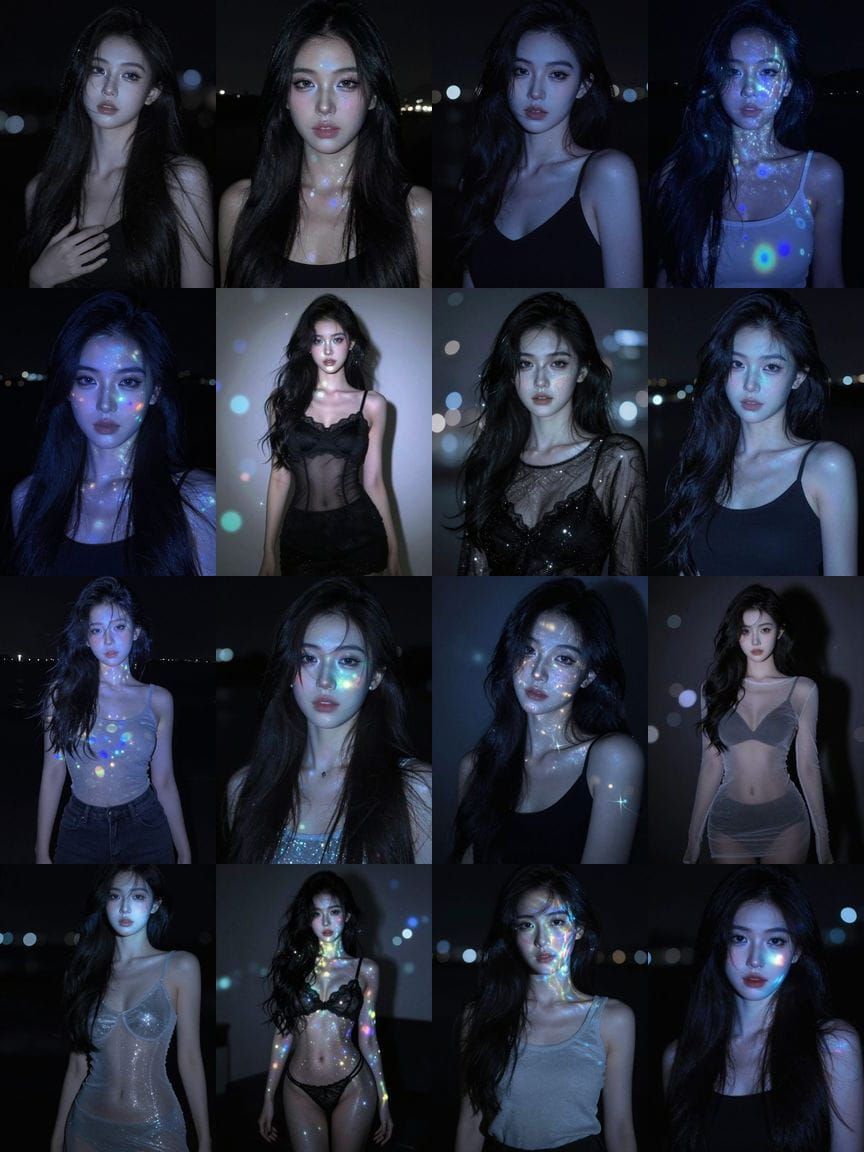 blacklight seethrough delight bokeh eve