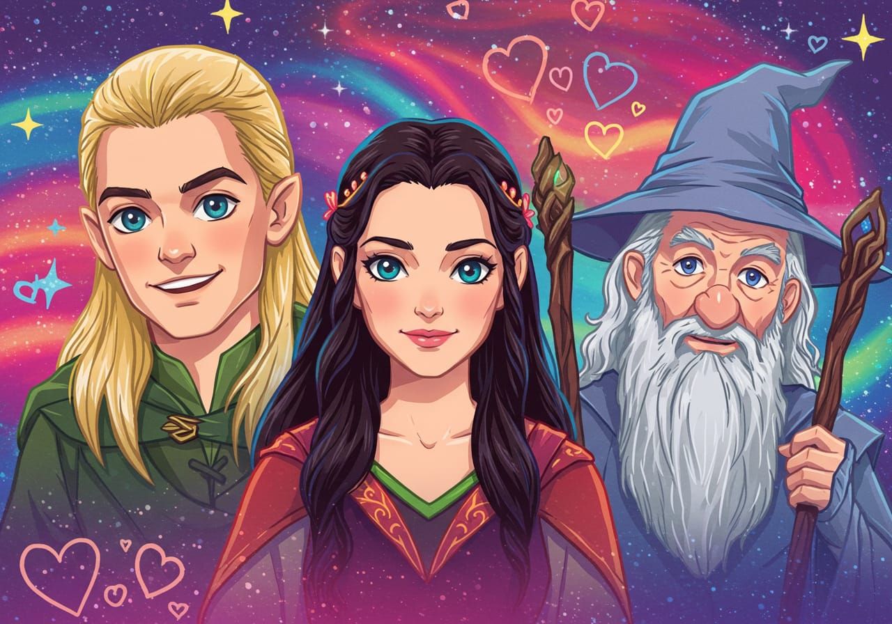 Lisa Frank x Gandalf