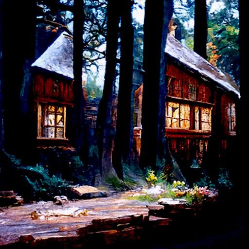 Cottages in the forest