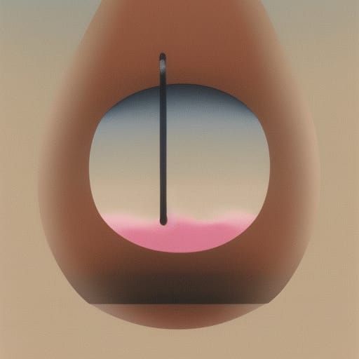 Hourglass with pink sand