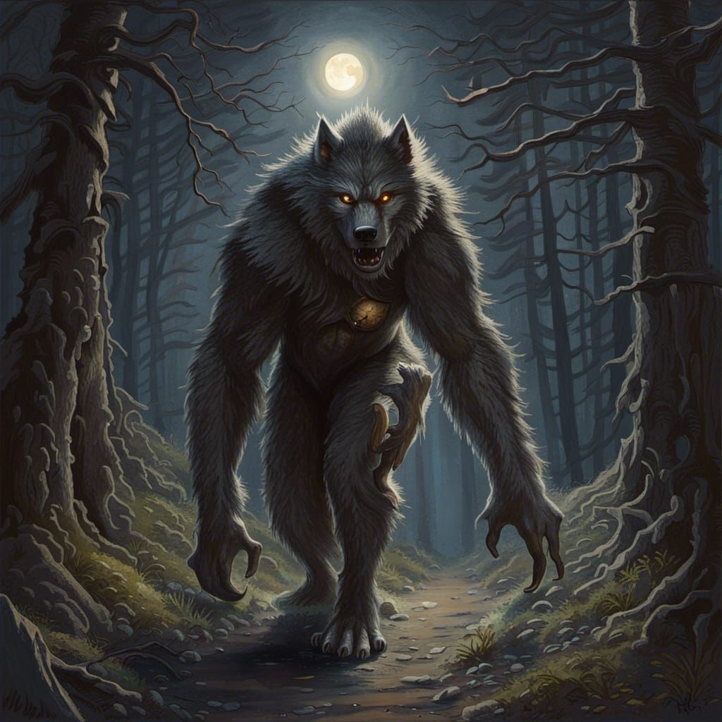 Werewolf - AI Generated Artwork - NightCafe Creator