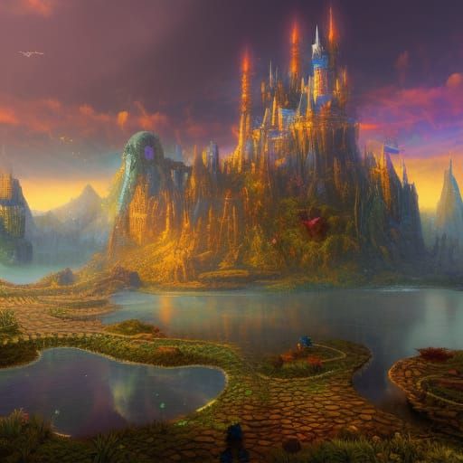 Magical Kingdom - Ai Generated Artwork - Nightcafe Creator