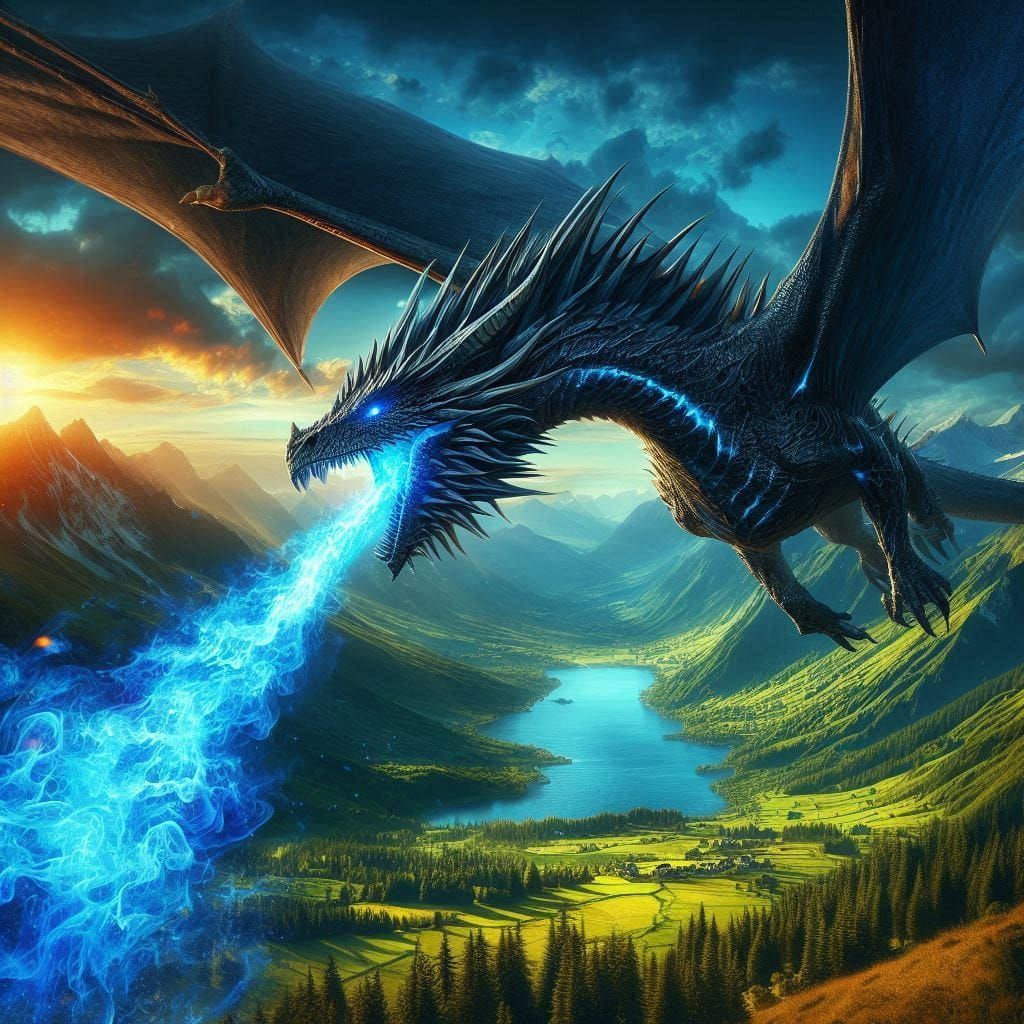 Chama azul