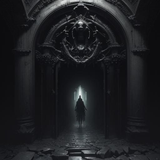 The entrance to Hell 8k resolution ultra HD sinister by Greg...