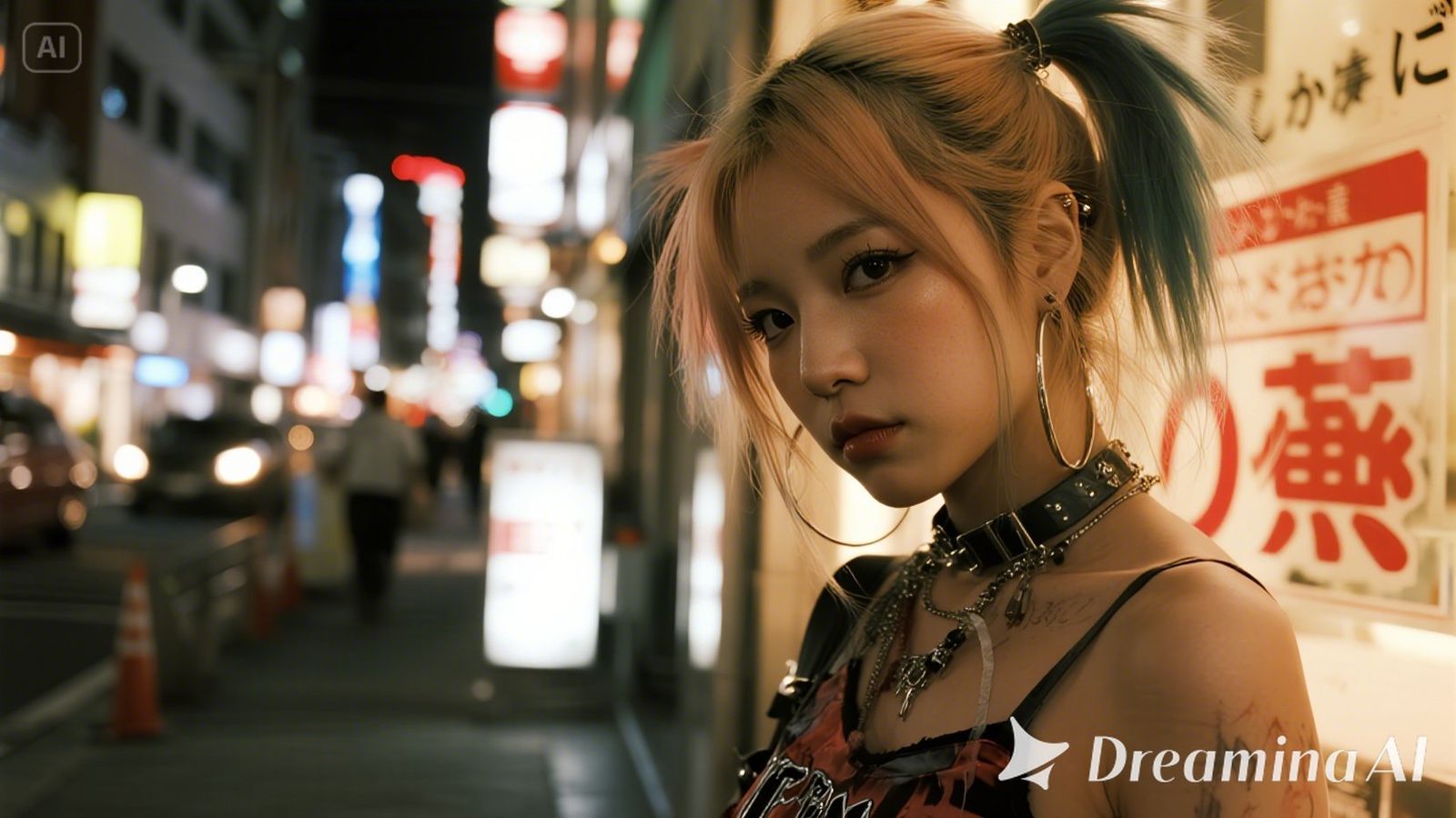 punk gyaru girl in Okinawa, Shibuya and Harajuku style