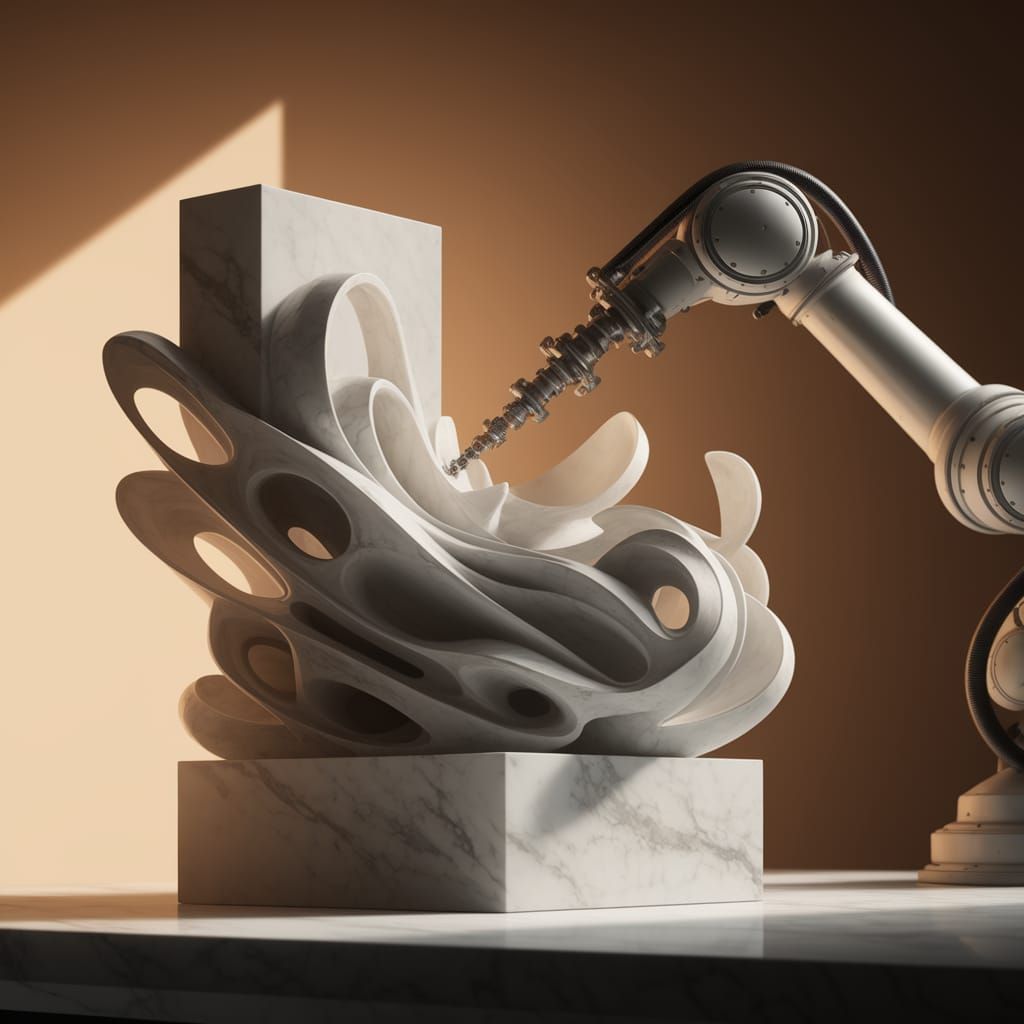 next stage AI moves to sculpture   by @Make me