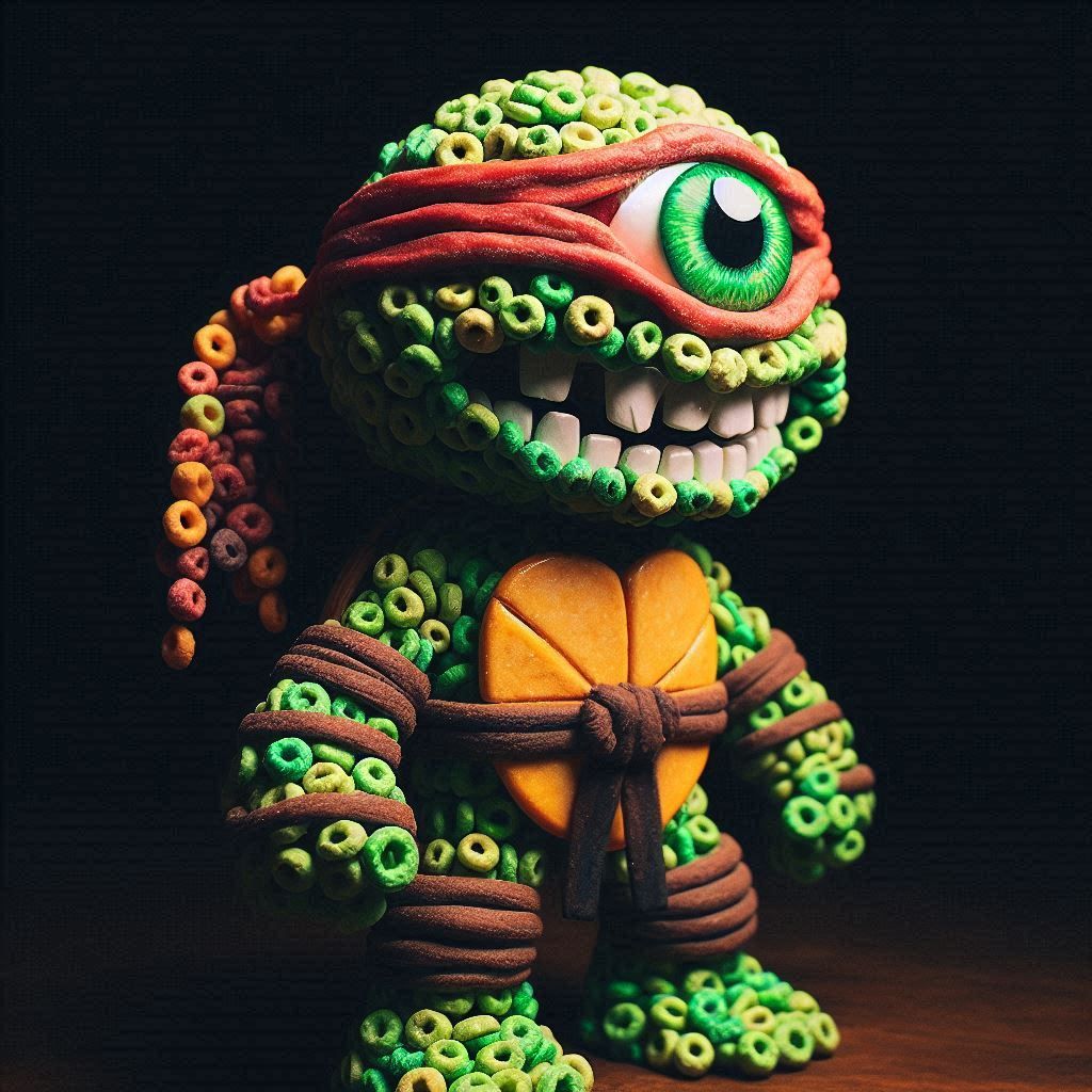 Cycloptic Raph Made Of Fruit Loops