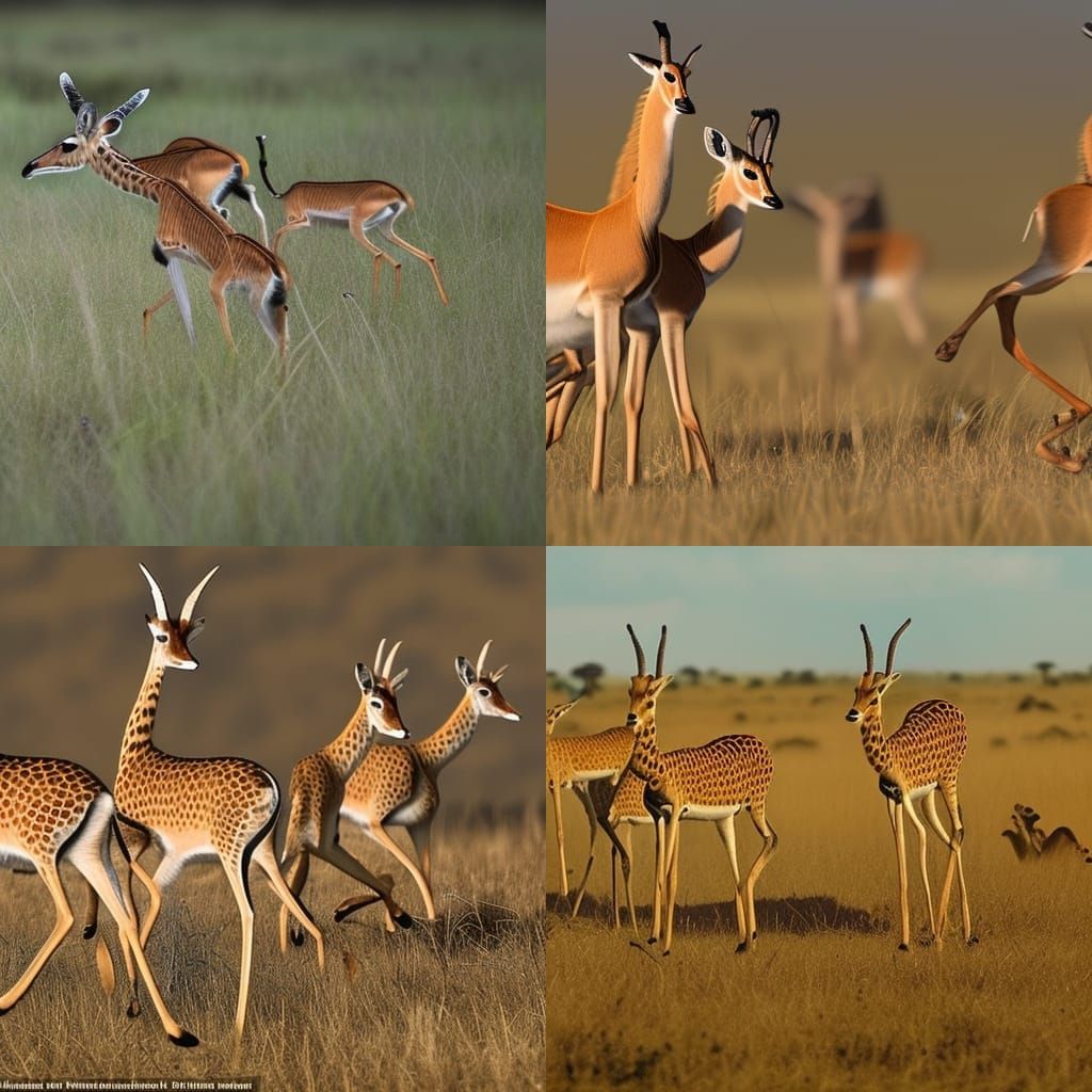 Capture the intense survival moment in the Savanna, gazelle, showcasing ... Biology Diagrams