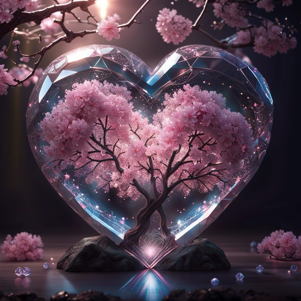 Epic crystal heart   by @Jagiya