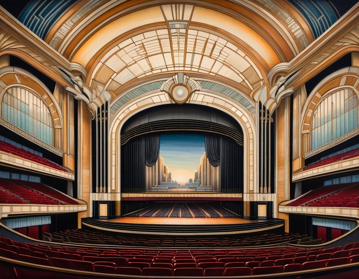 Art Deco Opera House AI Generated Artwork NightCafe Creator