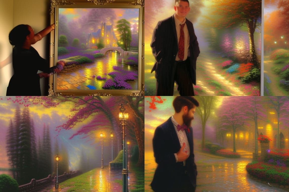 osephine Wall ethereal fantasy hyperdetailed mist Thomas Kin...