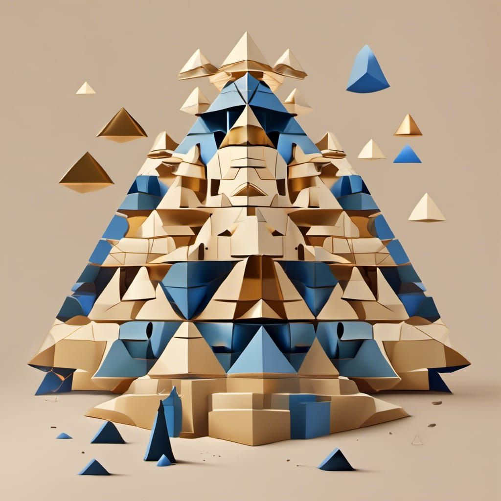 The image is a three-dimensional digital illustration of a g...