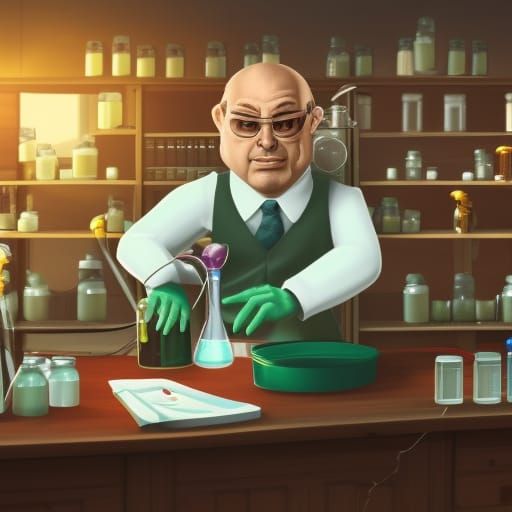 Mad chemist 3 - AI Generated Artwork - NightCafe Creator