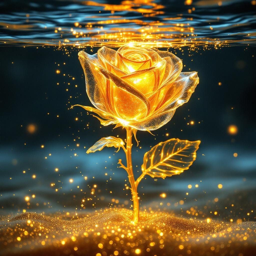 A glowing rose  by @Vanessa