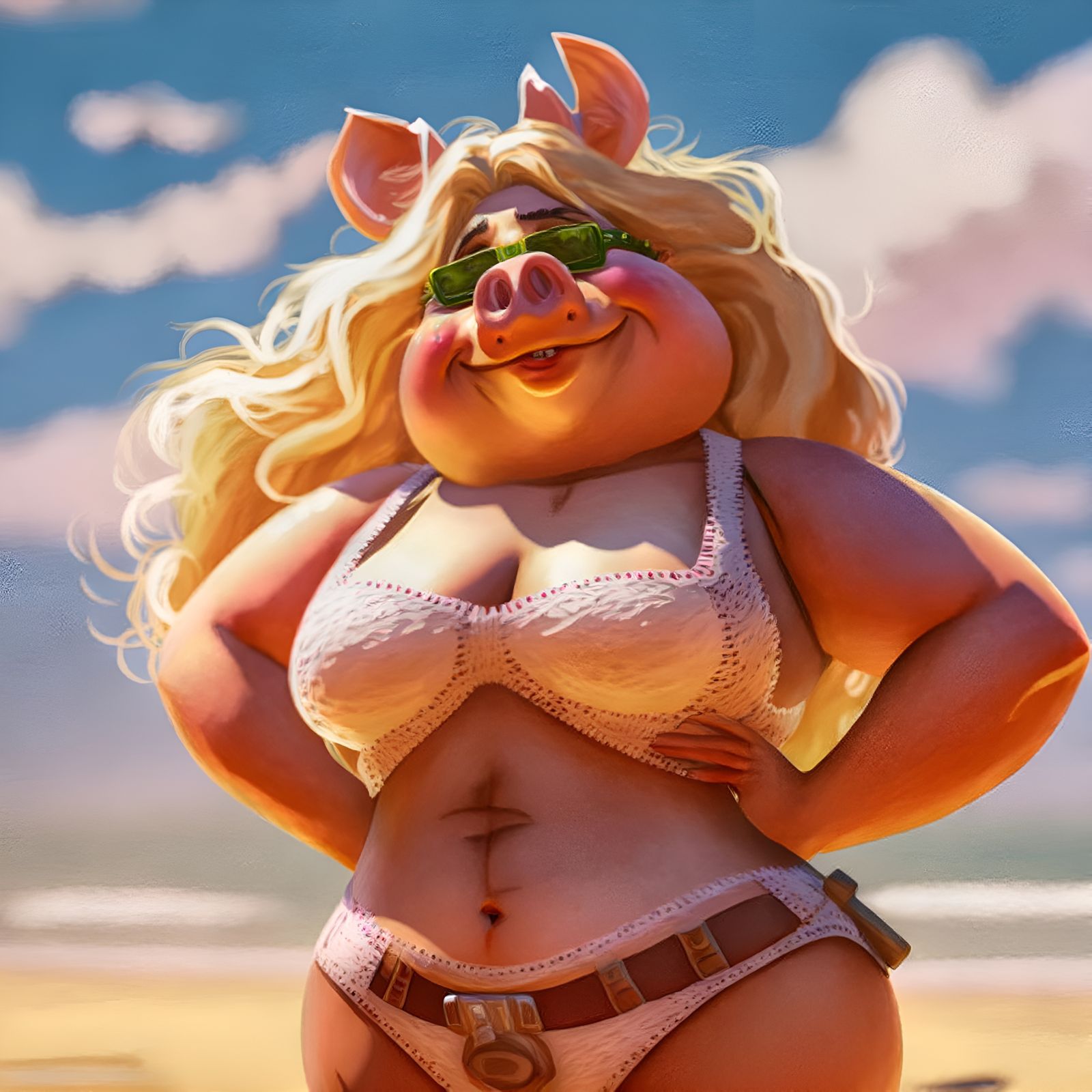 Midjourney Swimsuits: Pigkini