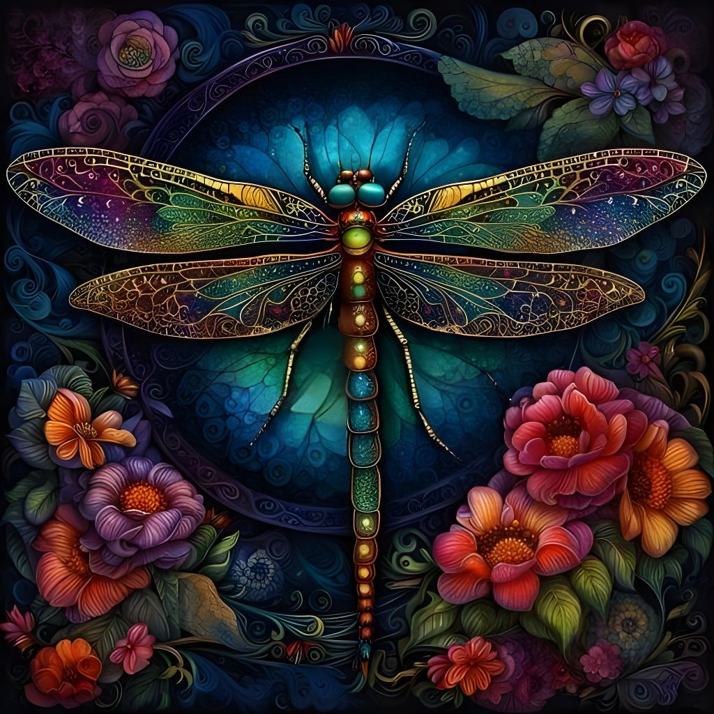 ornate dragonfly  by @forge4ward