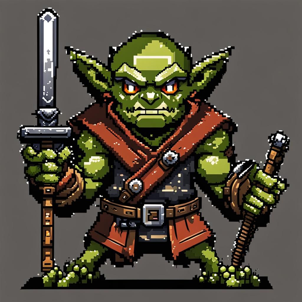 goblin 2d rpg pixel art character