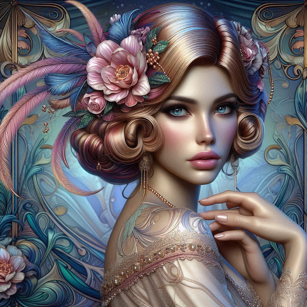 Art deco/nouveau portraits