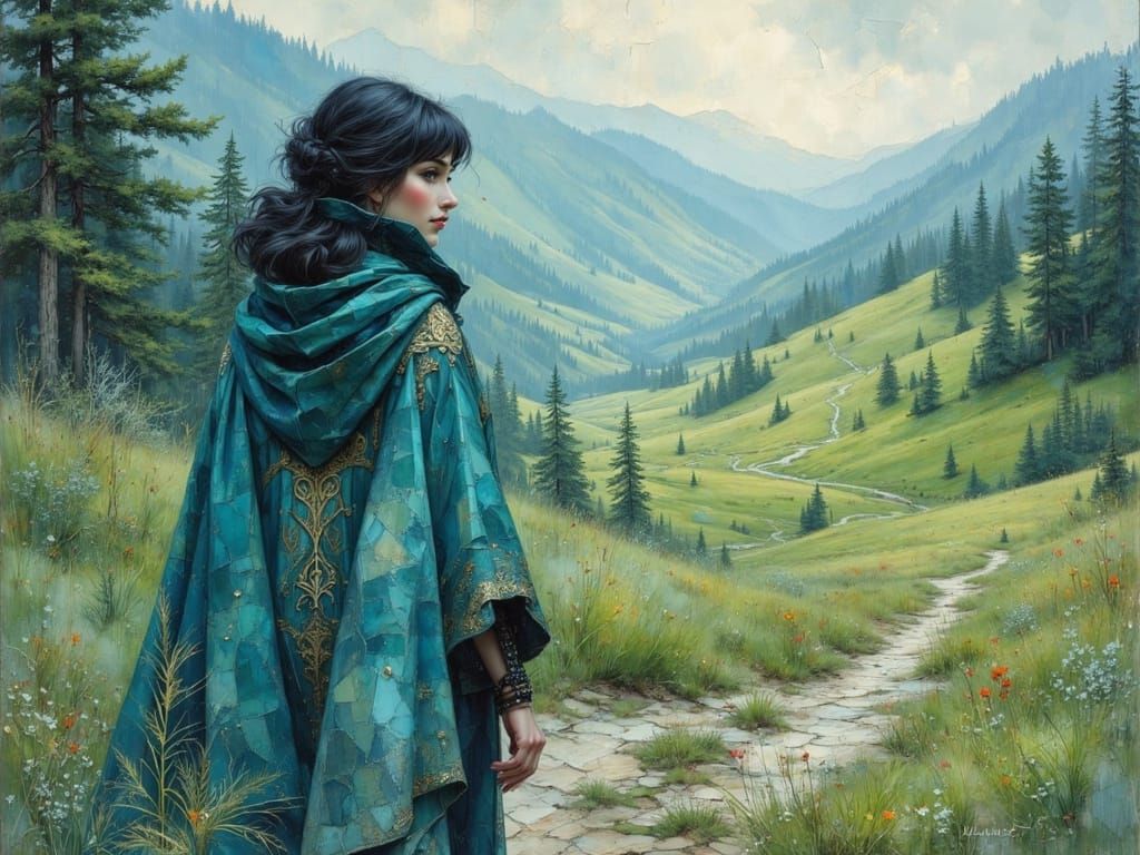 Young Maiden walks her lands  by @Tina Shaskus