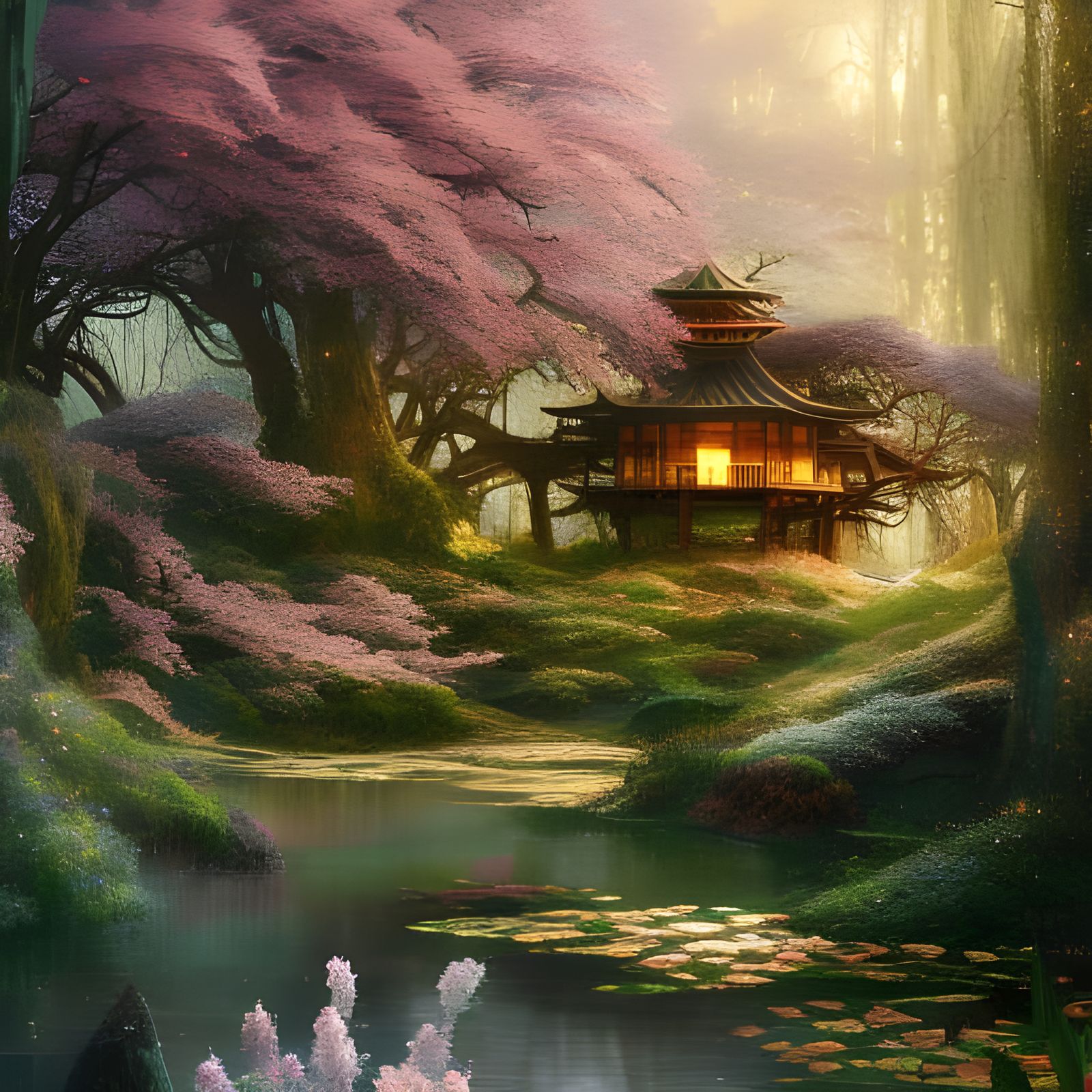 Cherry Blossom Lodge  by @Unc Cole