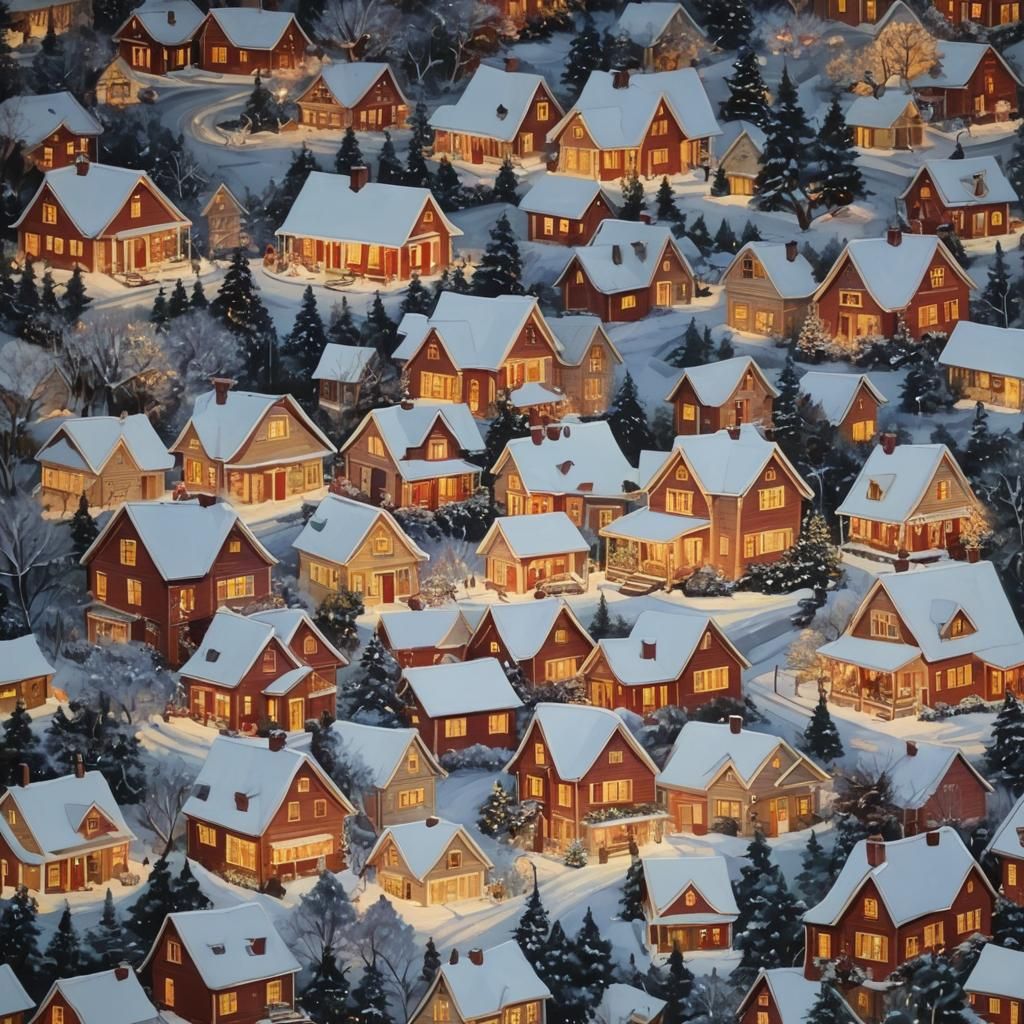 Beautiful Christmas lights on a happy home.