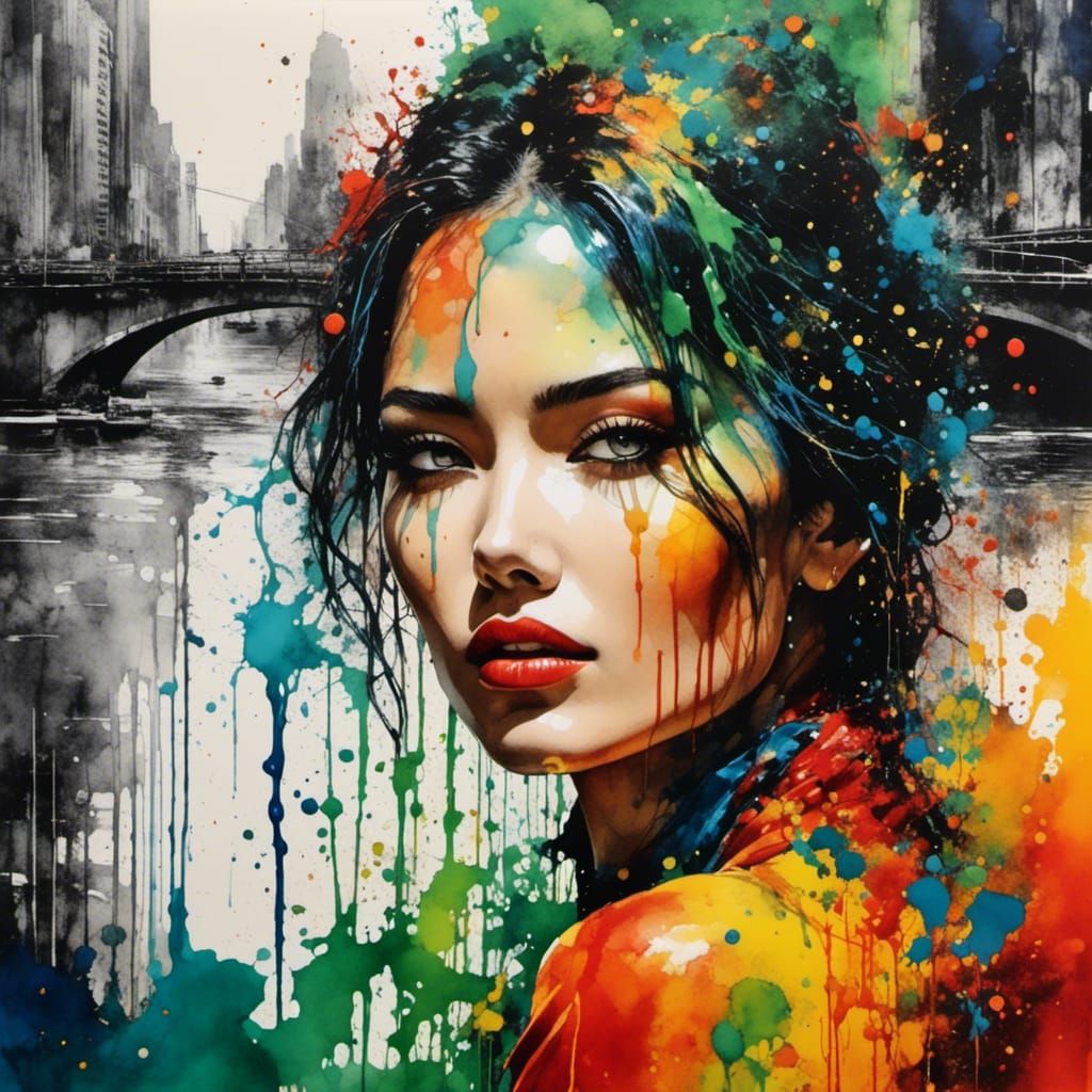 <lora:InkSplashStyle:1.0> 