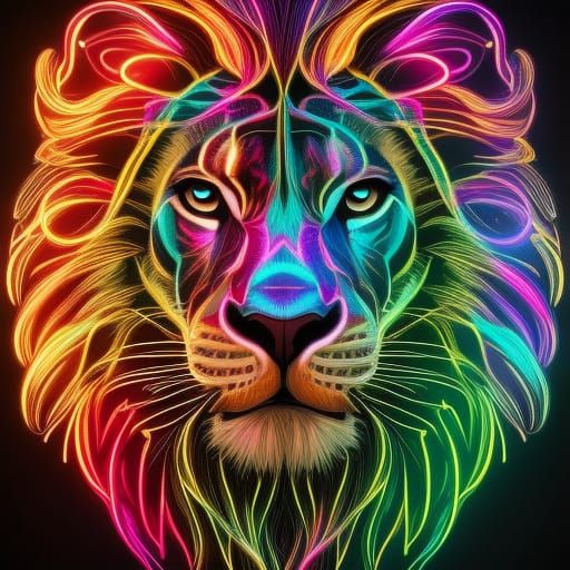 Lion - AI Generated Artwork - NightCafe Creator