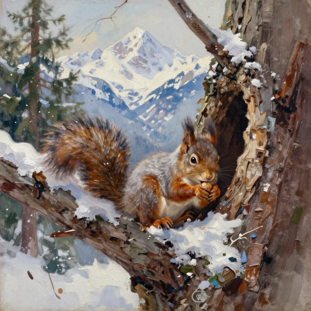 Winter meal  by @Castorix