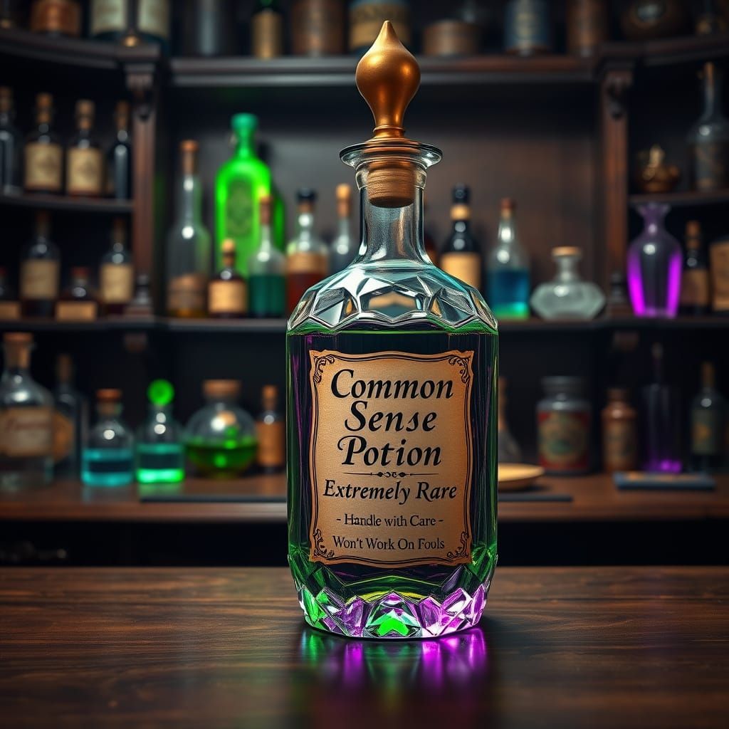 Potion of Common Sense: Caution May Cause Rational Thinking  by @Kevan