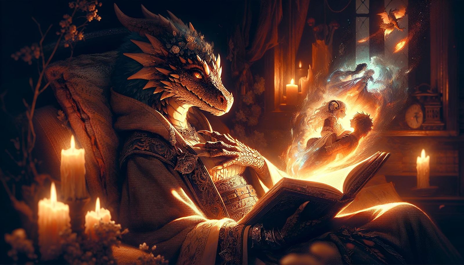 Dragoness and the Romantic Novel  by @Tenseginger