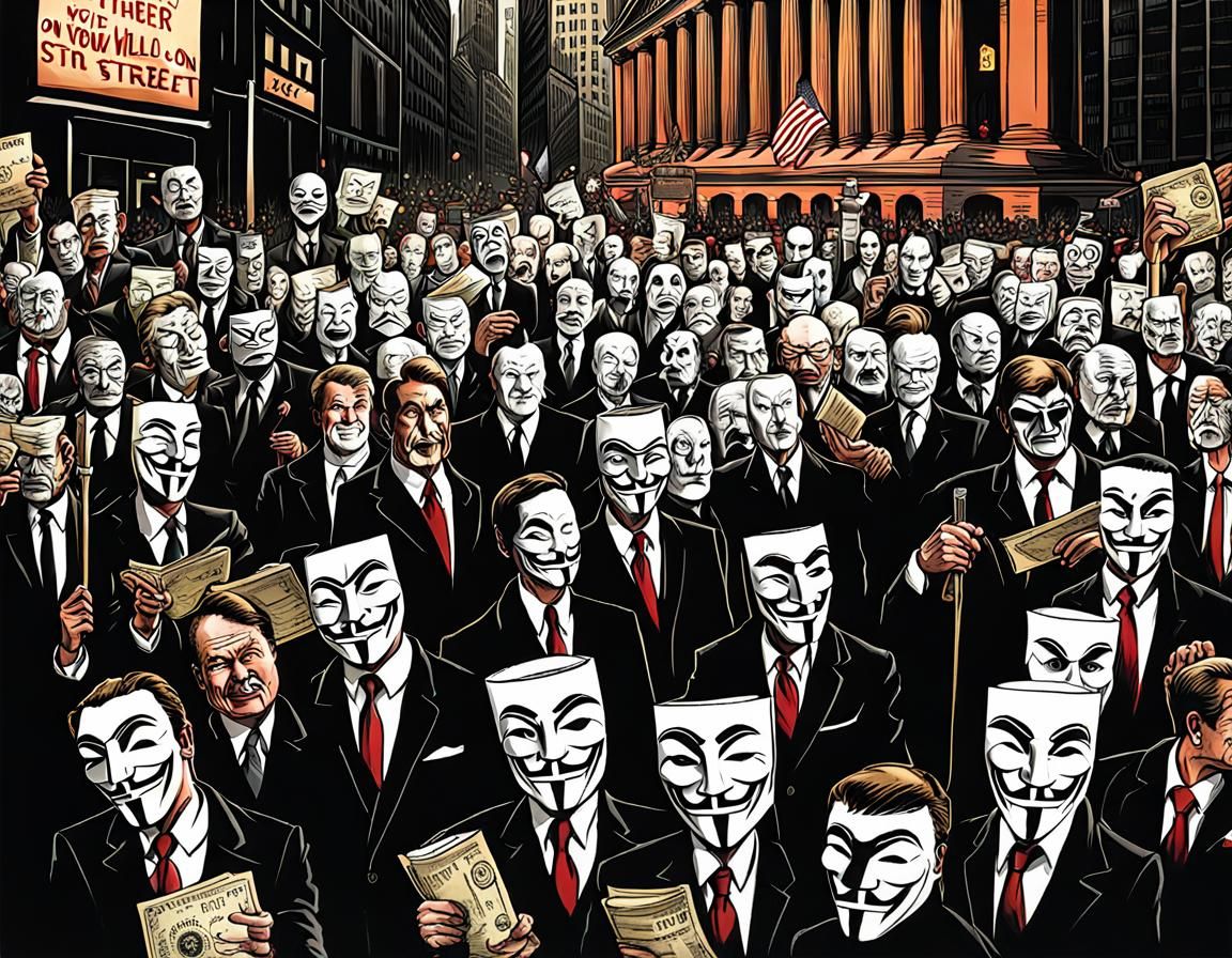 Anonymous Ray raising hell on Wall Street