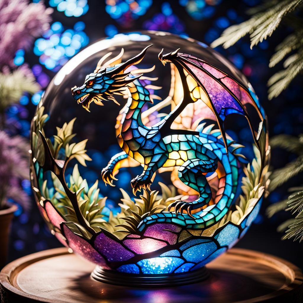 Stained Glass Dragon