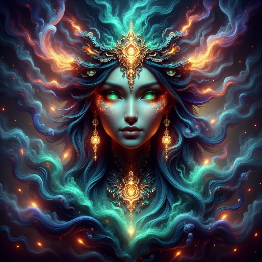 <lora:SXLSpiritHead:1.0>  Oriental sorceress