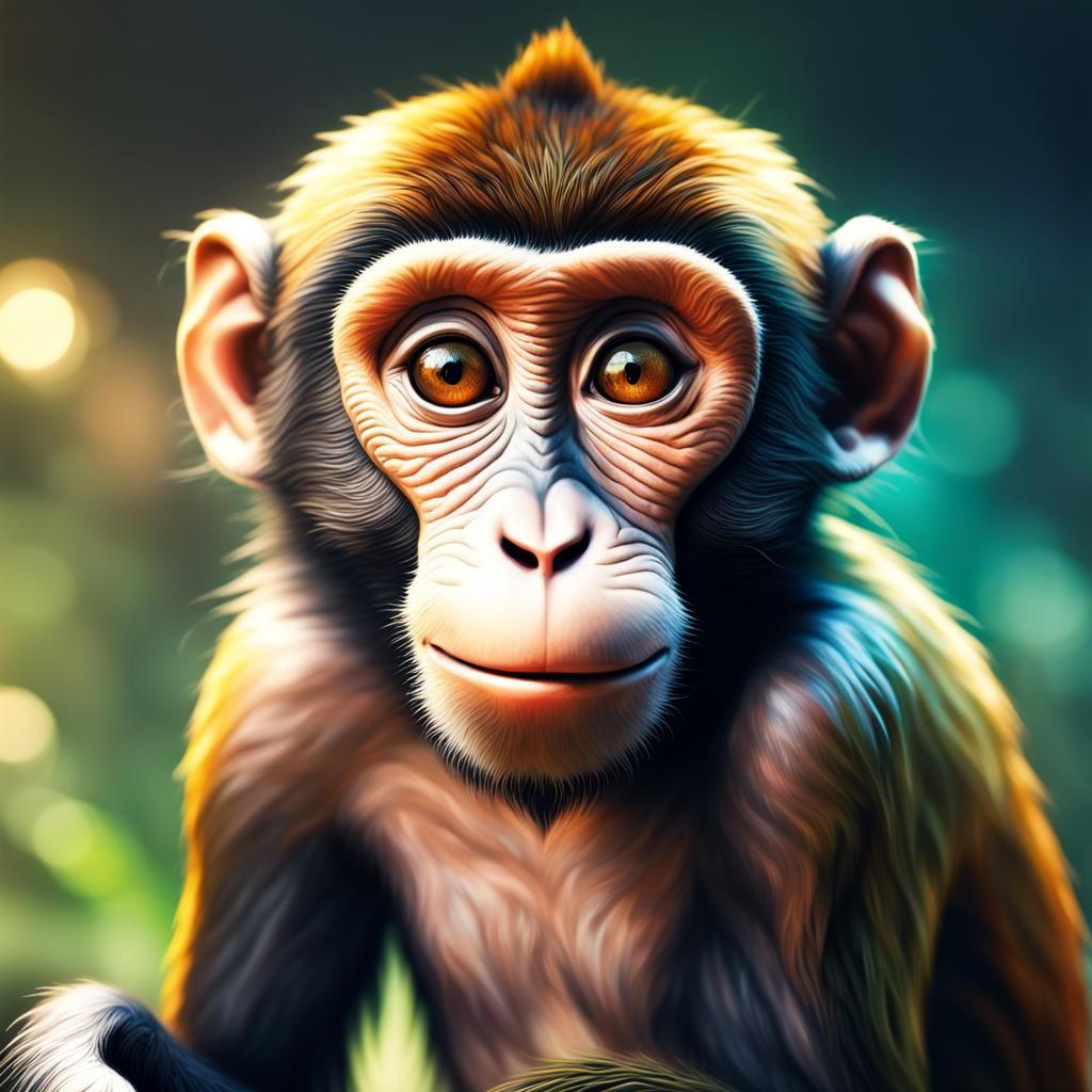 Monkey - AI Generated Artwork - NightCafe Creator