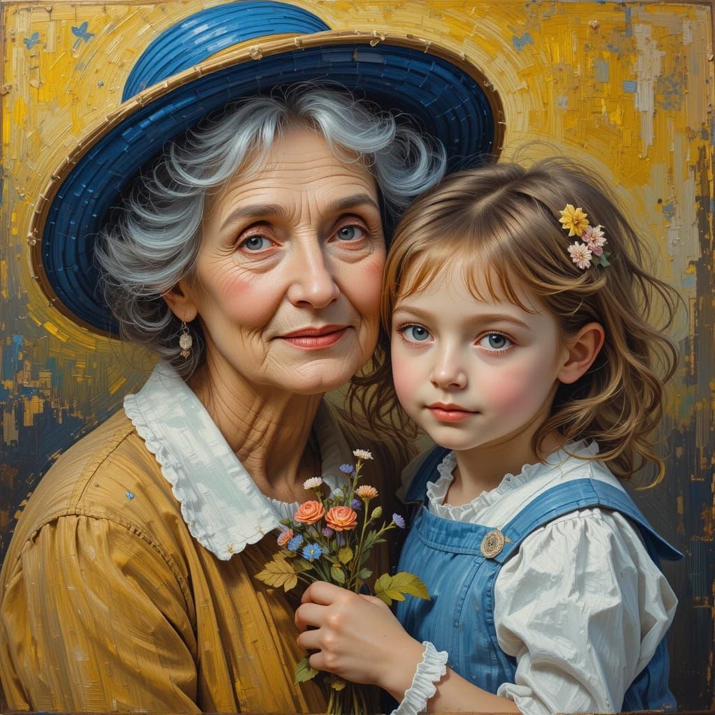 Lindsay and her Granma 😊😊🌹